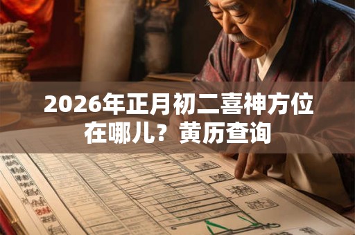 2026年正月初二喜神方位在哪儿？黄历查询