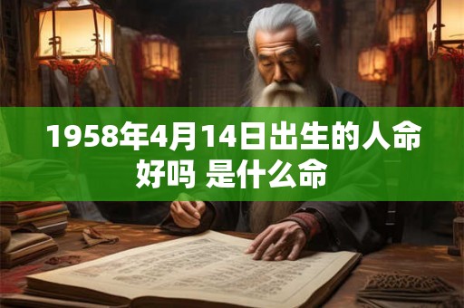 1958年4月14日出生的人命好吗 是什么命