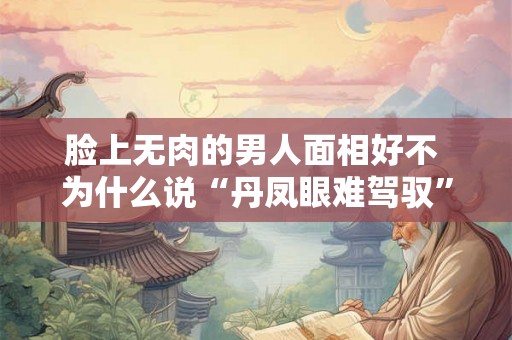 脸上无肉的男人面相好不 为什么说“丹凤眼难驾驭”