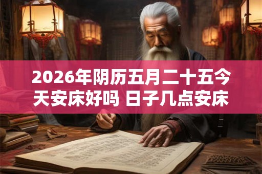 2026年阴历五月二十五今天安床好吗 日子几点安床吉利