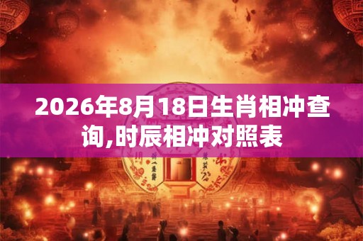 2026年8月18日生肖相冲查询,时辰相冲对照表