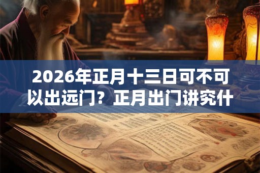 2026年正月十三日可不可以出远门?正月出门讲究什么? 2026年正月十三日可不可以出远门?正月出门讲究什么?