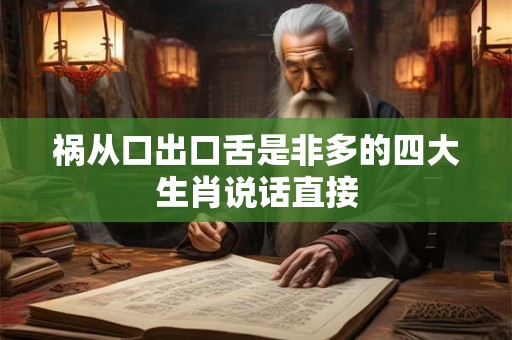 祸从口出口舌是非多的四大生肖说话直接 祸从口出口舌是非多的四大生肖说话直接