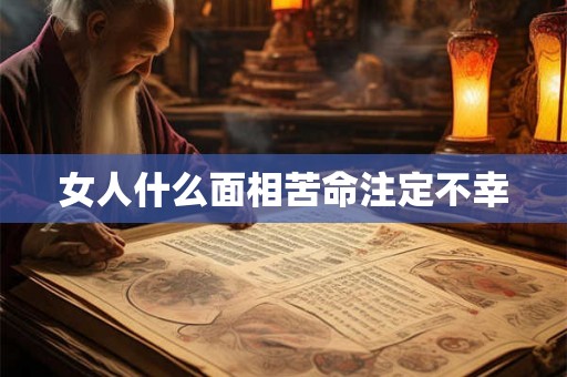 女人什么面相苦命注定不幸