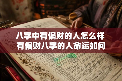 八字中有偏财的人怎么样 有偏财八字的人命运如何