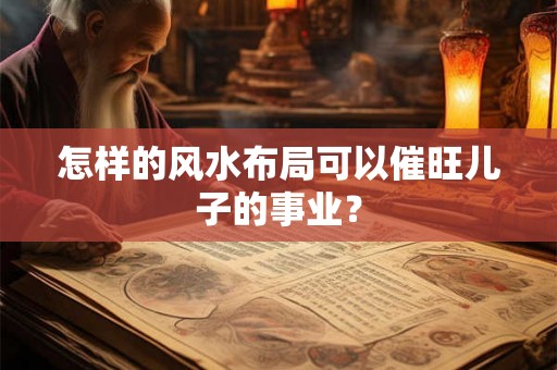 怎样的风水布局可以催旺儿子的事业？