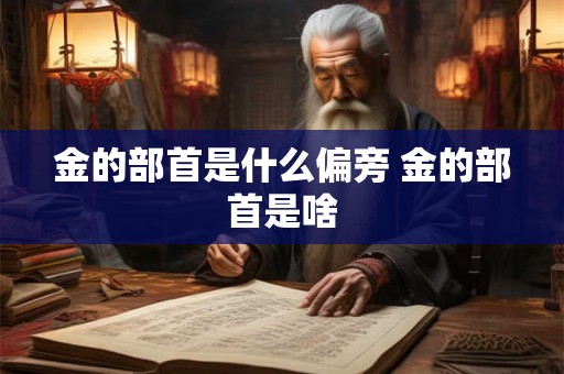 金的部首是什么偏旁 金的部首是啥