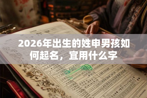 2026年出生的姓申男孩如何起名，宜用什么字