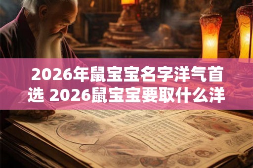 2026年鼠宝宝名字洋气首选 2026鼠宝宝要取什么洋气名字