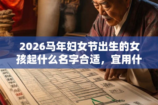 2026马年妇女节出生的女孩起什么名字合适，宜用什么字