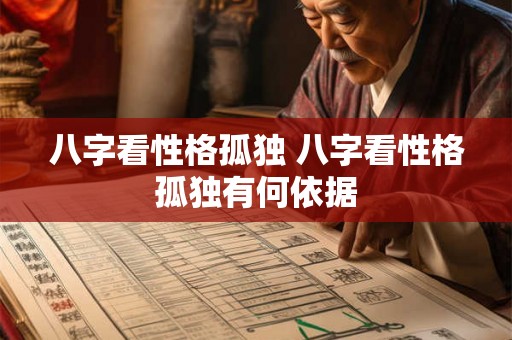 八字看性格孤独 八字看性格孤独有何依据