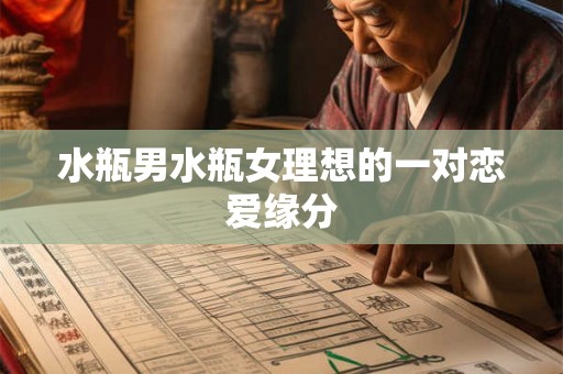 水瓶男水瓶女理想的一对恋爱缘分