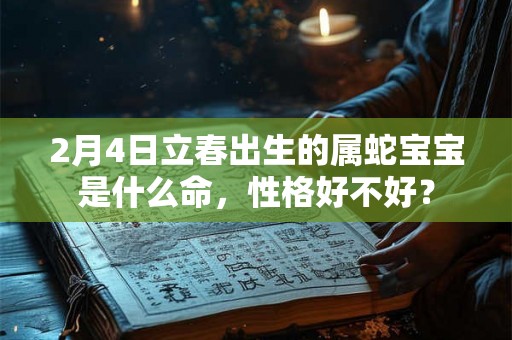 2月4日立春出生的属蛇宝宝是什么命,性格好不好? 2月4日立春出生的属蛇宝宝是什么命,性格好不好?
