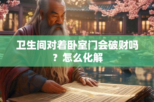 卫生间对着卧室门会破财吗？怎么化解