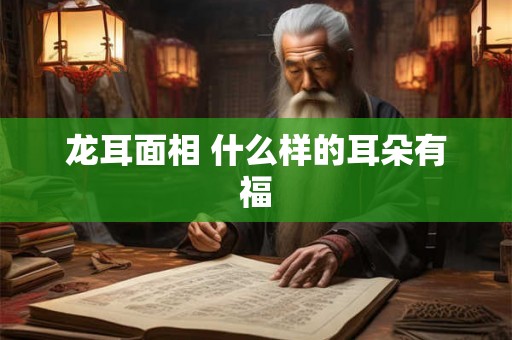 龙耳面相 什么样的耳朵有福