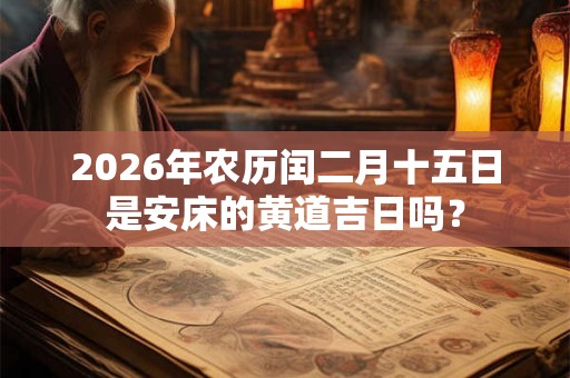 2026年农历闰二月十五日是安床的黄道吉日吗？