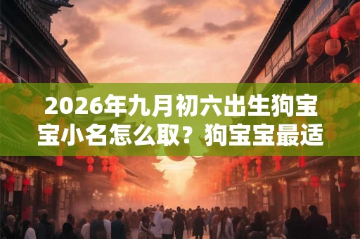 2026年九月初六出生狗宝宝小名怎么取?狗宝宝最适合小名? 2026年九月初六出生狗宝宝小名怎么取?狗宝宝最适合小名?