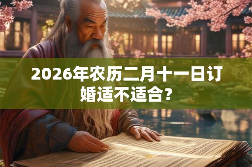 2026年农历二月十一日订婚适不适合？