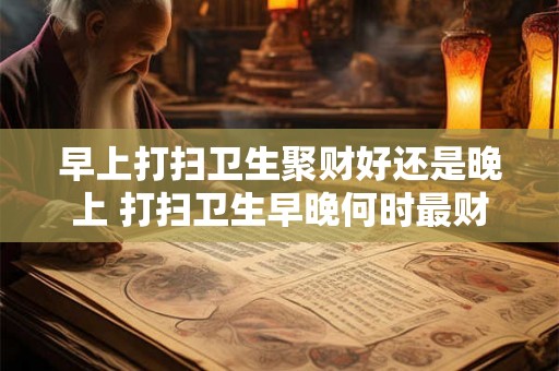 早上打扫卫生聚财好还是晚上 打扫卫生早晚何时最财运 早上打扫卫生聚财好还是晚上 打扫卫生早晚何时最财运