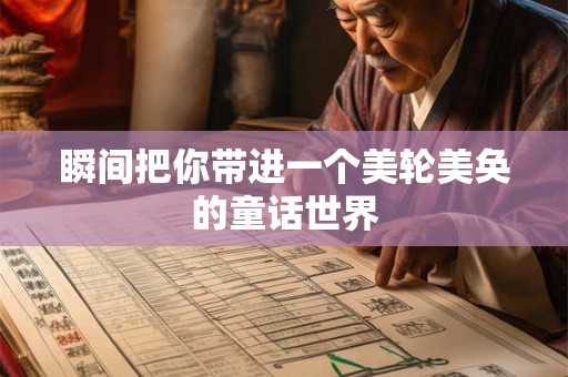 瞬间把你带进一个美轮美奂的童话世界
