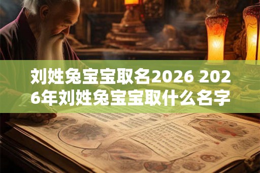 刘姓兔宝宝取名2026 2026年刘姓兔宝宝取什么名字 刘姓兔宝宝取名2026 2026年刘姓兔宝宝取什么名字