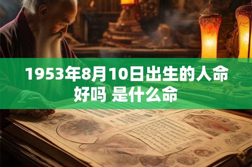 1953年8月10日出生的人命好吗 是什么命 1953年8月10日出生的人命好吗 是什么命