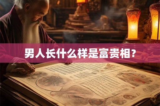 男人长什么样是富贵相？