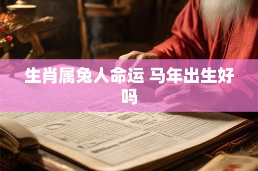 生肖属兔人命运 马年出生好吗