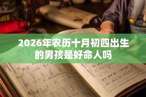 2026年农历十月初四出生的男孩是好命人吗