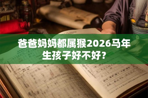 爸爸妈妈都属猴2026马年生孩子好不好？