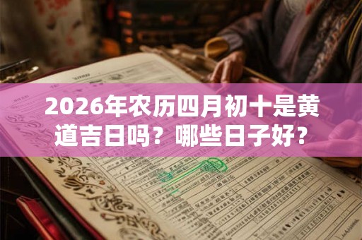 2026年农历四月初十是黄道吉日吗？哪些日子好？