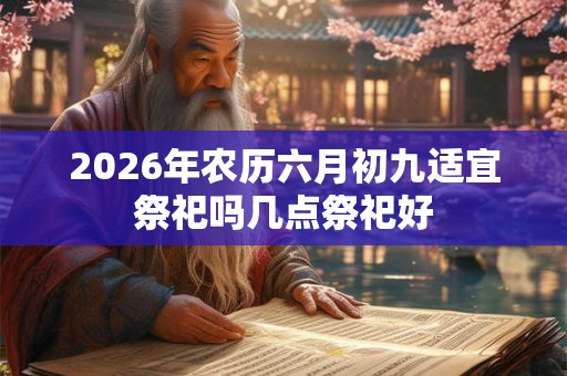 2026年农历六月初九适宜祭祀吗几点祭祀好 2026年农历六月初九适宜祭祀吗几点祭祀好