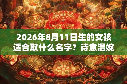 2026年8月11日生的女孩适合取什么名字?诗意温婉的名字推荐 2026年8月11日生的女孩适合取什么名字?诗意温婉的名字推荐