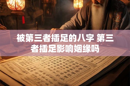 被第三者插足的八字 第三者插足影响姻缘吗 被第三者插足的八字 第三者插足影响姻缘吗