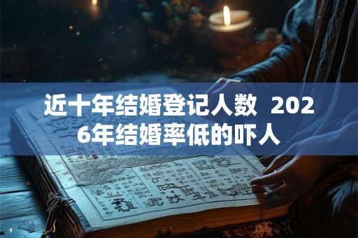 近十年结婚登记人数  2026年结婚率低的吓人
