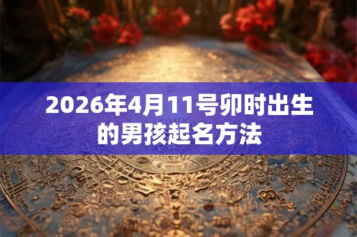 2026年4月11号卯时出生的男孩起名方法