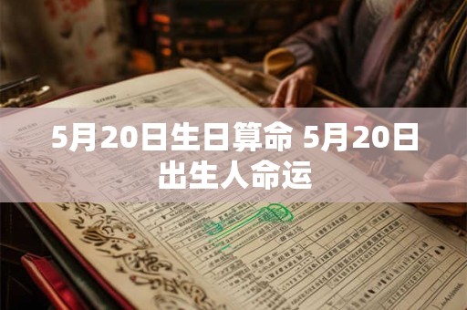 5月20日生日算命 5月20日出生人命运