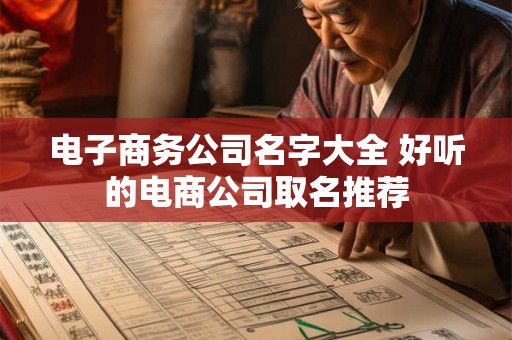 电子商务公司名字大全 好听的电商公司取名推荐 电子商务公司名字大全 好听的电商公司取名推荐
