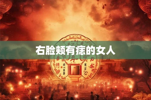右脸颊有痣的女人