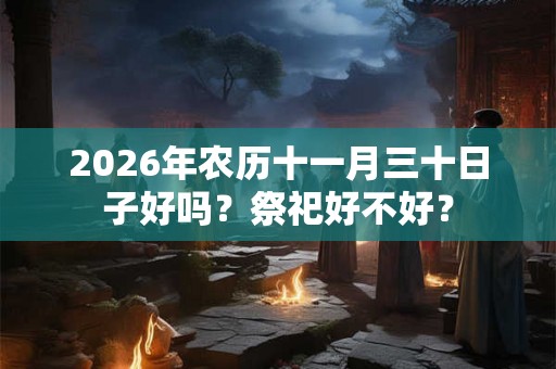 2026年农历十一月三十日子好吗？祭祀好不好？