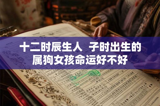 十二时辰生人  子时出生的属狗女孩命运好不好