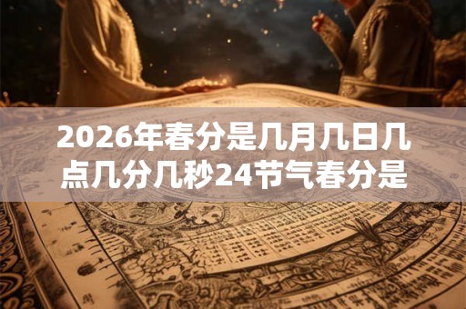 2026年春分是几月几日几点几分几秒24节气春分是什么意思