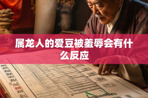 属龙人的爱豆被羞辱会有什么反应