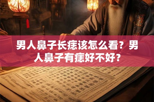 男人鼻子长痣该怎么看？男人鼻子有痣好不好？