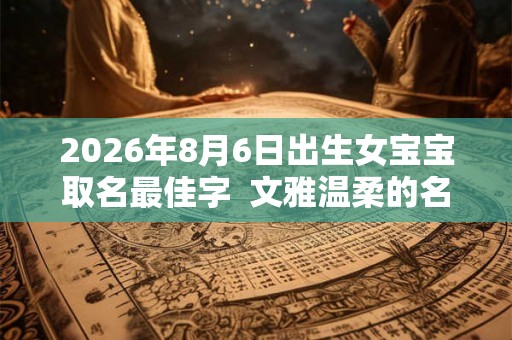 2026年8月6日出生女宝宝取名最佳字  文雅温柔的名字