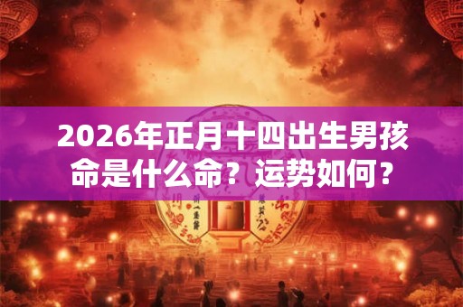 2026年正月十四出生男孩命是什么命?运势如何? 2026年正月十四出生男孩命是什么命?运势如何?