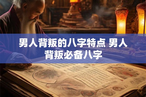 男人背叛的八字特点 男人背叛必备八字