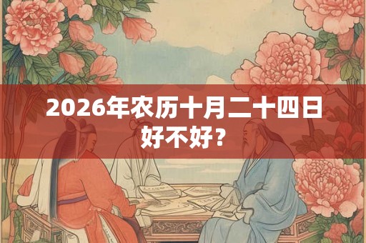 2026年农历十月二十四日好不好？