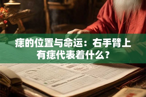 痣的位置与命运：右手臂上有痣代表着什么？