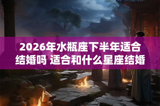 2026年水瓶座下半年适合结婚吗 适合和什么星座结婚